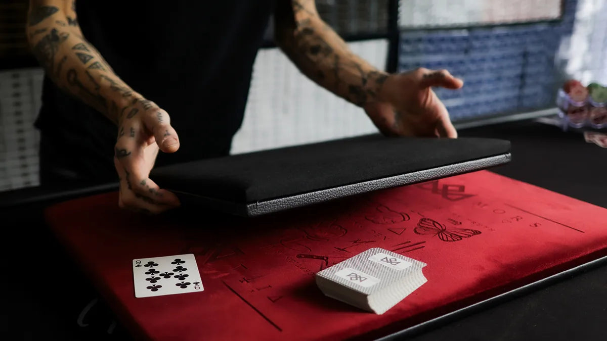 Madison Close Up Pad with playing cards - premium performance surface designed for Daniel Madison's exact requirements, made to order and shipped within 7-14 days
