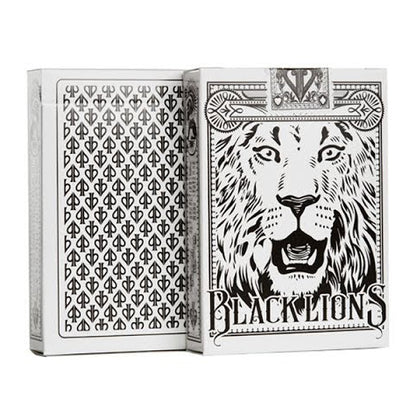 BLACK LIONS by DAVID BLAINE ( White Tuck / Black + Silver Foil )