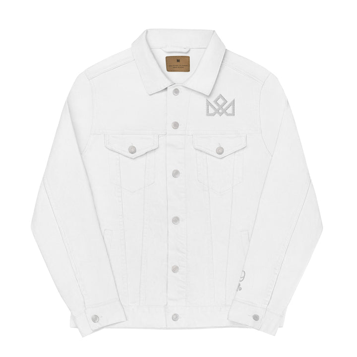 MAD Denim Jacket - WHITE ( with secret reveal ) playing cards