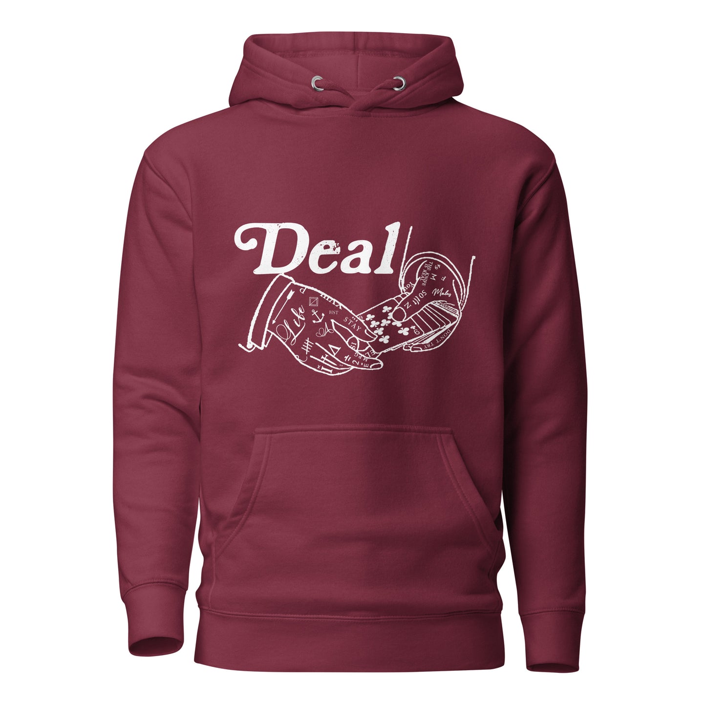 MAD DEAL HOOD ( White Print )