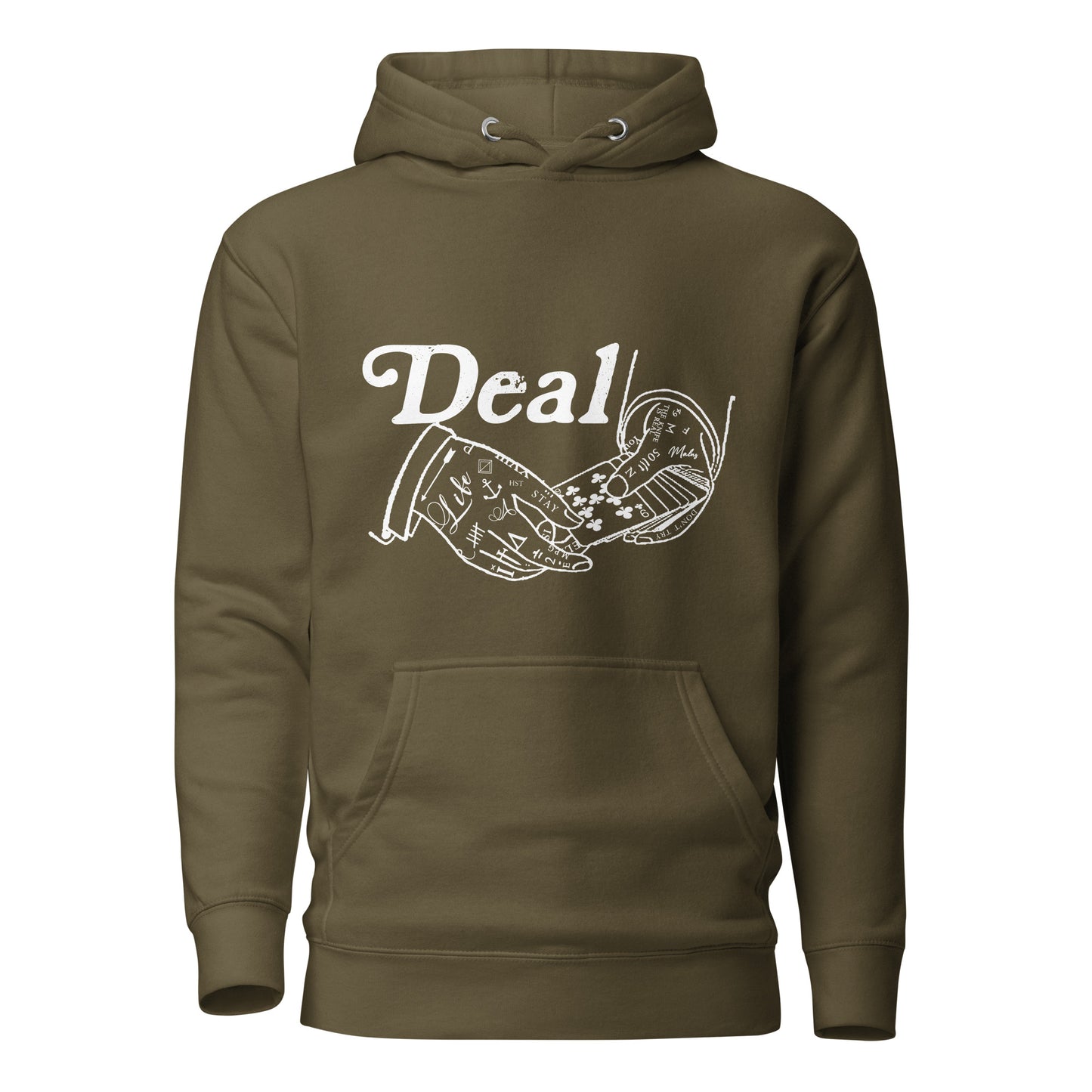 MAD DEAL HOOD ( White Print )