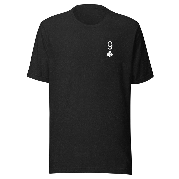 9 of CLUBS Icon T-Shirt ( Dark ) playing cards