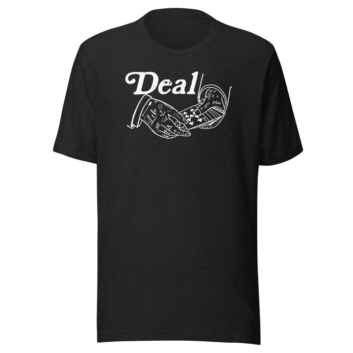 DEAL T-Shirt ( White Print ) playing cards